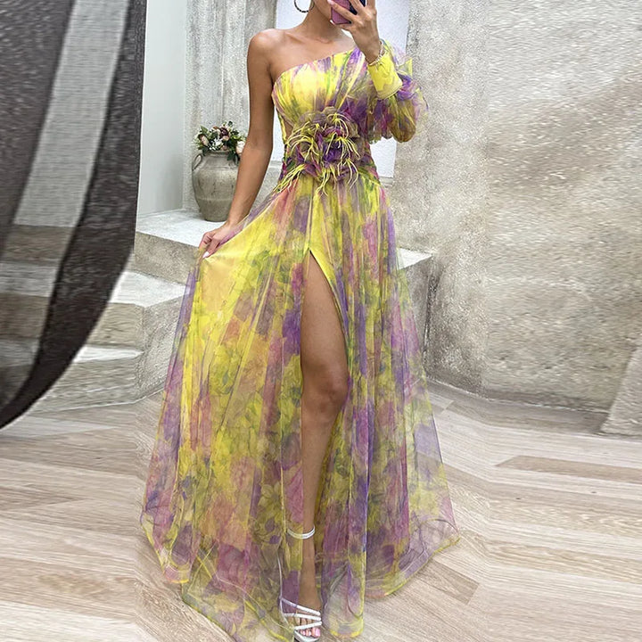 MAUREEN | FLOWY MULTICOLOR DRESS