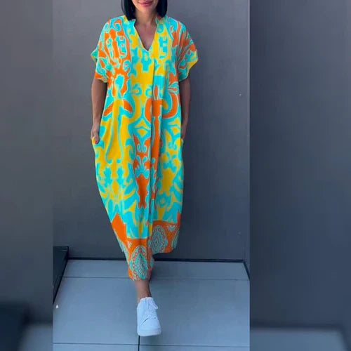 THERESA | ELEGANT PRINTED DRESS