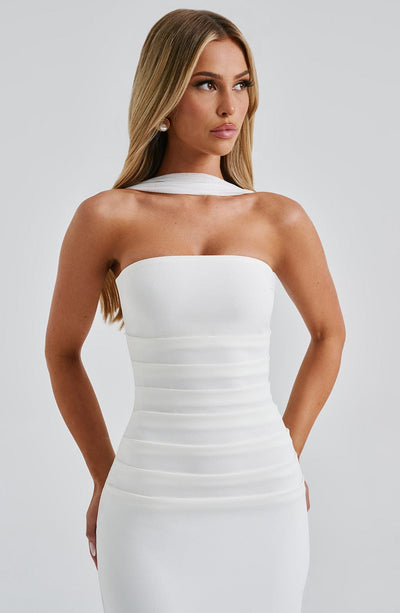 PEONY | GRACEFUL SATIN DRESS